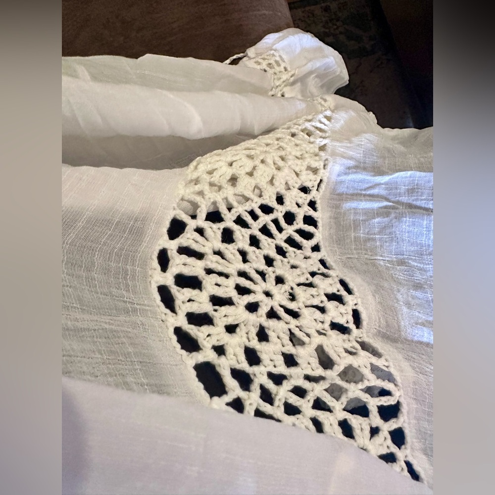 Crochet Ruffle Cover Up - Picture 2 of 3